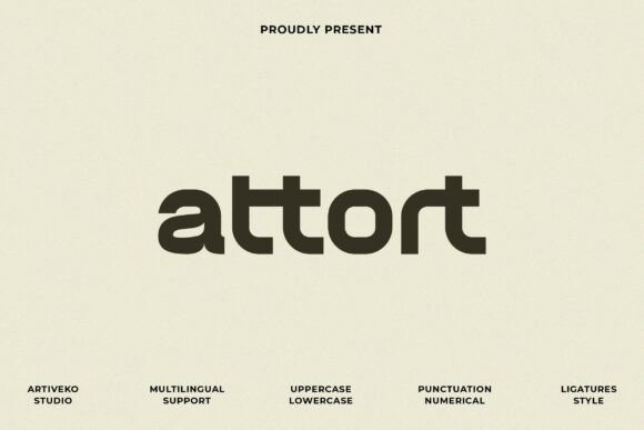 Attort: A Bold Sans Serif Font for Modern Branding