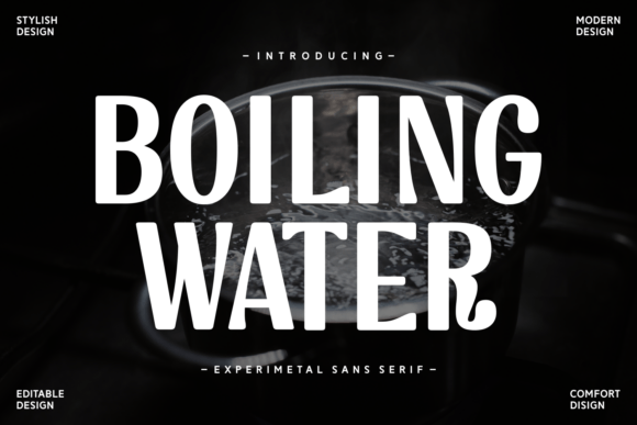 Boiling Water: A Bold Sans Serif Font for Campaigns