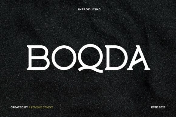 Boqda: A Premium Sans Serif for Modern Branding