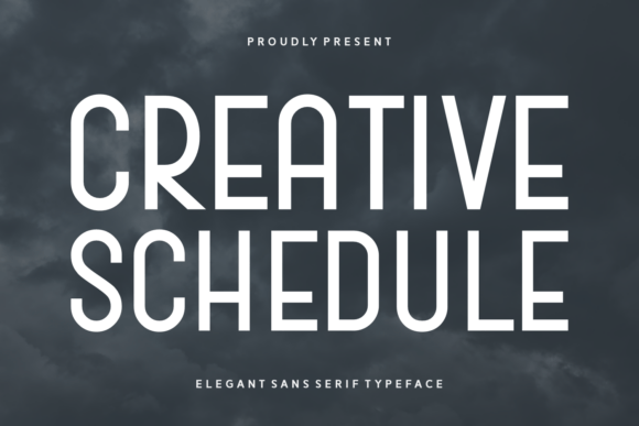 Creative Schedule: A Modern Sans Serif Font for Web Design