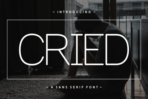 Cried: A Modern Sans Serif Font for Crafters