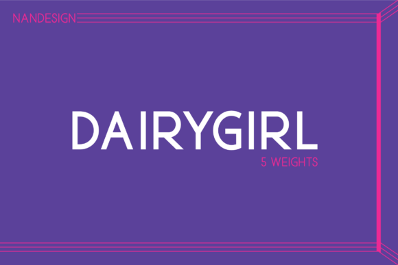 Dairygirl: A Modern Sans Serif Font for Editorial Design