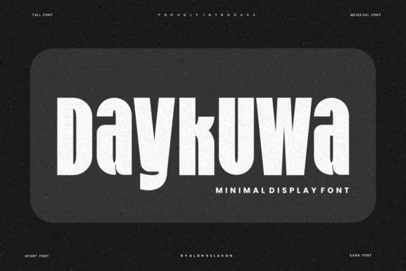 Daykuwa: A Bold Sans Serif for Modern Editorial Design
