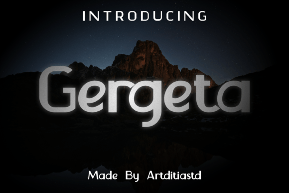 Gergeta: The Bold Sans Serif Font for Modern Brands