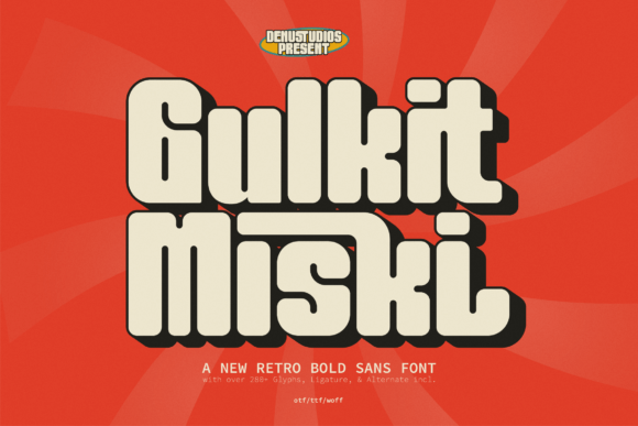 Gulkit Miski: A Bold Retro Sans Serif Review