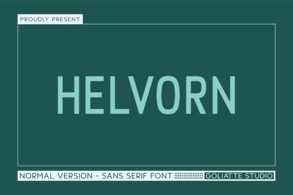 Helvorn: A Modern Sans Serif Typeface for Editors