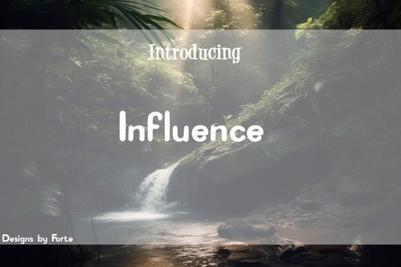 Influence Typeface for Modern Branding