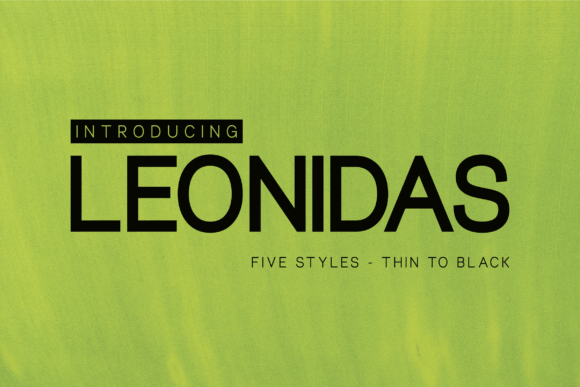 Leonidas: A Modern Sans Serif Font for Campaigns
