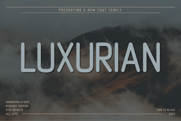 Luxurian Rounded: A Modern Sans Serif for Editorial Design