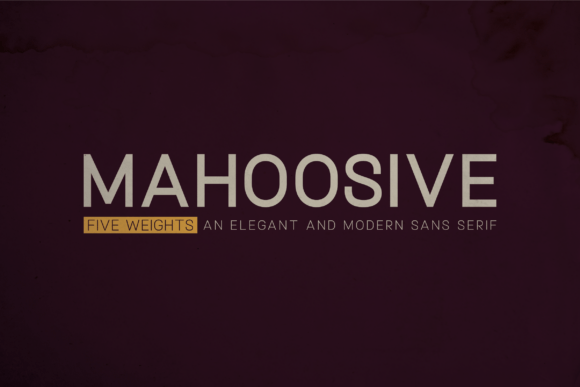 Mahoosive: A Modern Sans Serif Font for Campaigns