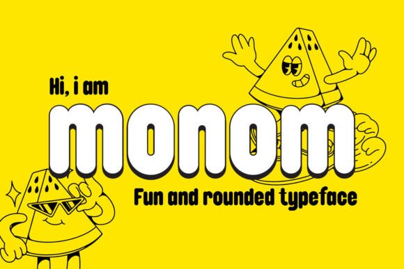 Monom: A Retro Playful Font for Makers