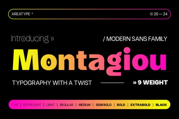 Montagiou: A Modern Sans Serif for Bold Branding