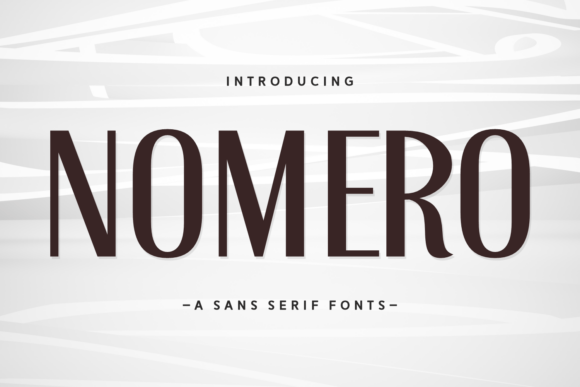 Nomero: A Modern Sans Serif Font for Your Brand