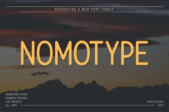 Nomotype Rounded: A Modern Sans Serif for Branding