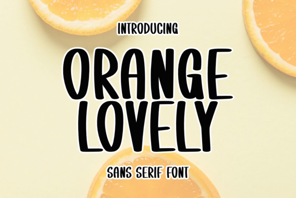 Orange Lovely Font for Handmade Crafts