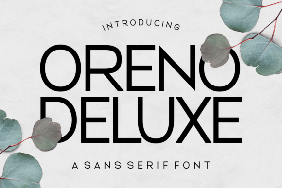 Oreno Deluxe: A Modern Sans Serif Font for Makers
