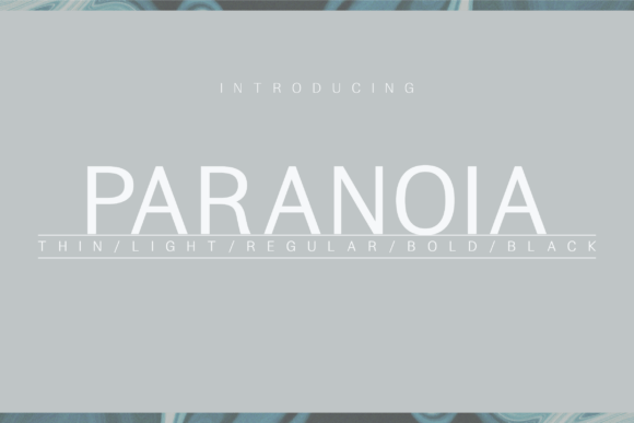 Paranoia: The Modern Sans Serif Font for Campaigns