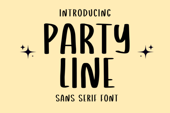 Party Line: A Whimsical Sans Serif for Editorial Design