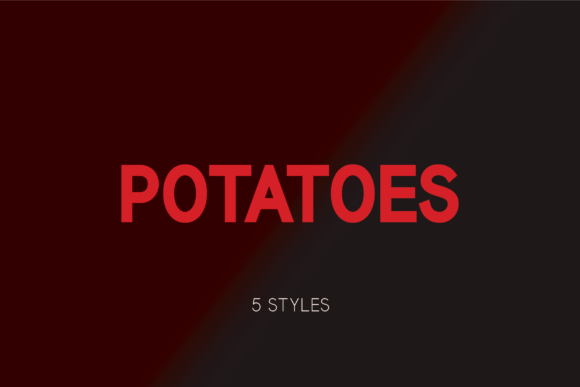 Potatoes: A Modern Sans Serif Font for Marketers