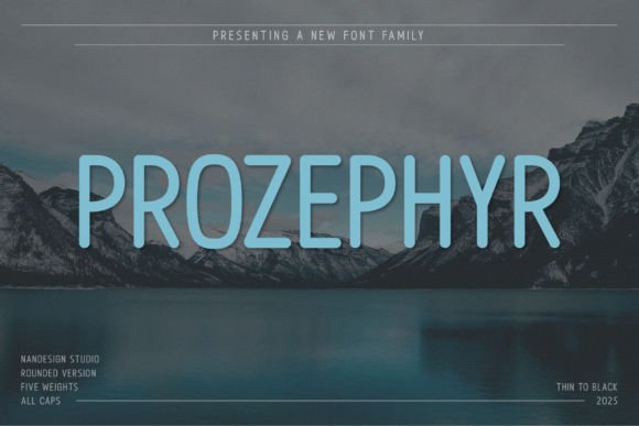 Prozephyr Rounded: A Modern All-Caps Sans Serif for Editors