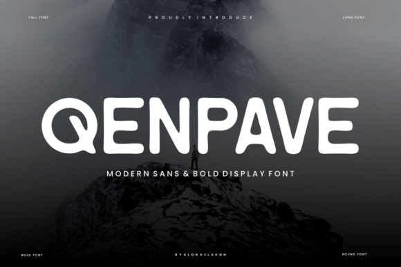Qenpave: A Bold Typeface for Modern Branding