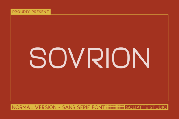Sovrion: A Bold Sans Serif Typeface for Modern Campaigns