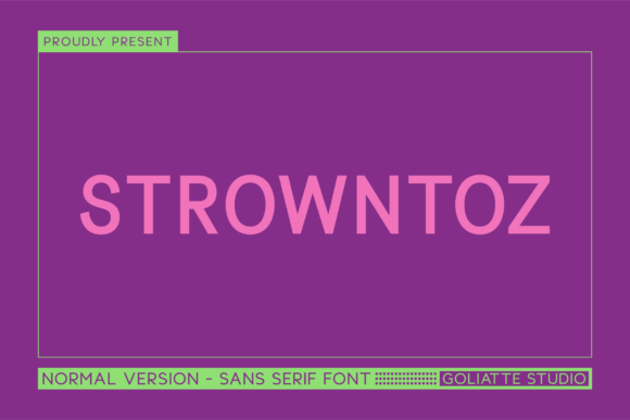 Strowntoz: The Modern Sans Serif Typeface for Bold Marketing