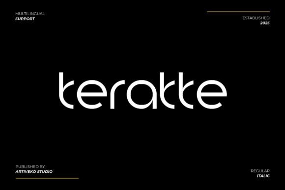 Teratte: A Sleek Sans Serif for Modern Editorial Design