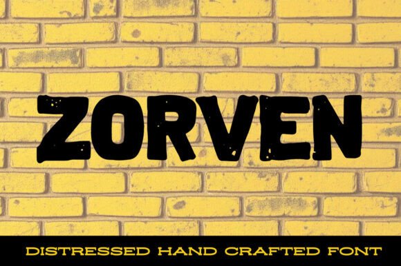 Zorven: A Bold Hand-Drawn Font for Authentic Branding